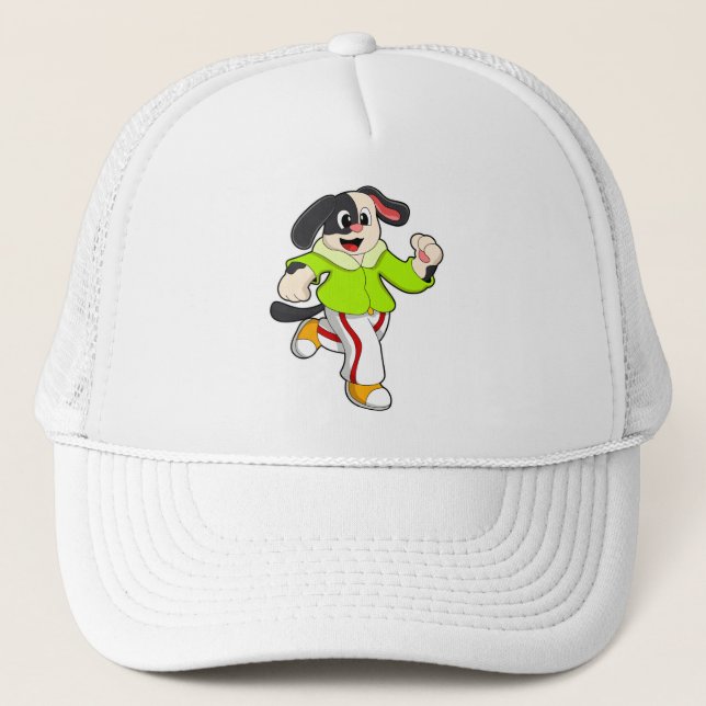 Gorra De Camionero Perro en ejecución (Anverso)