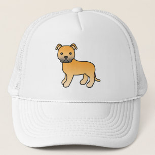 Gorra De Camionero Perro Fawn English Staffordshire Bull Terrier