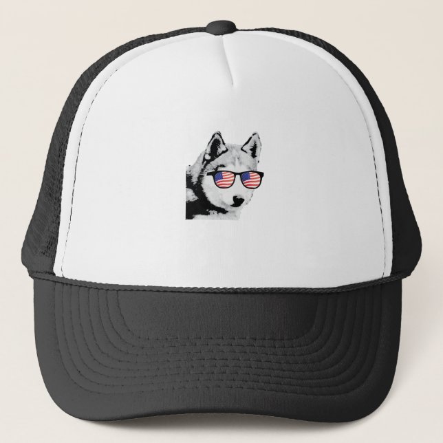 Gorra De Camionero Perro Husky Siberian de Guay (Anverso)
