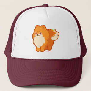 Gorra De Camionero Perro lindo Kawaii Pomeranian