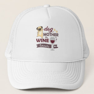 Gorra De Camionero Perro Madre Vino Amante Perro Perro Perro Perro Pe