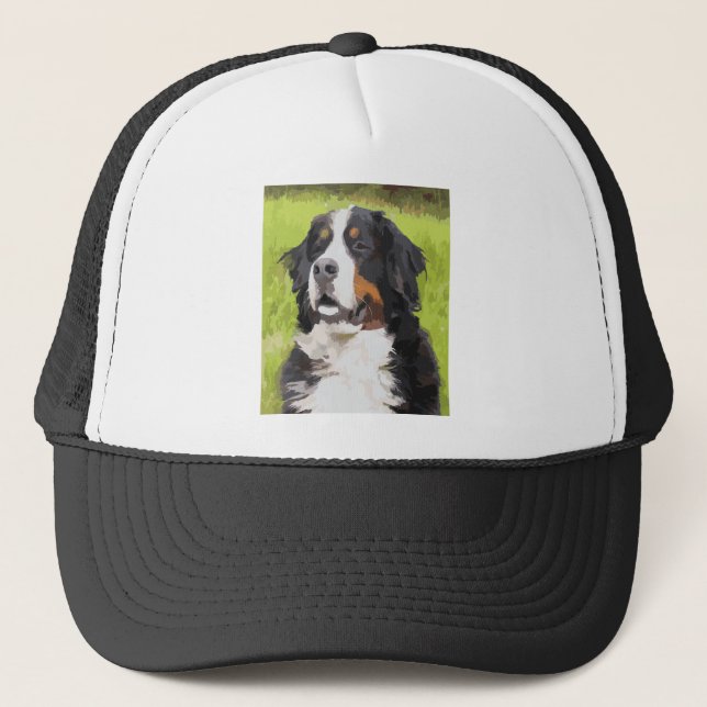 Gorra De Camionero Perro montañés de Berna (Anverso)