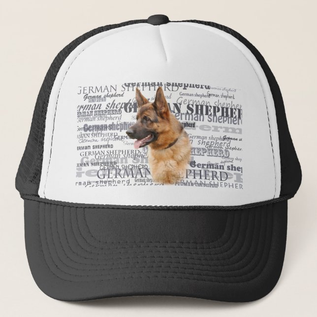 Gorra De Camionero Perro pastor alemán (Anverso)