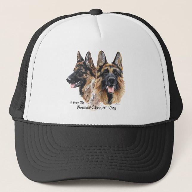 Gorra De Camionero Perro pastor alemán (Anverso)