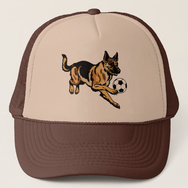 Gorra De Camionero perro pastor alemán (Anverso)
