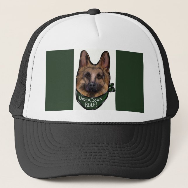 GORRA DE CAMIONERO PERRO PASTOR ALEMÁN PERDEDORES (Anverso)