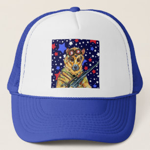 GORRA DE CAMIONERO PERRO PASTOR ALEMÁN VENDIDO