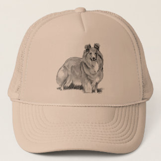 Gorra De Camionero Perro pastor de Shetland