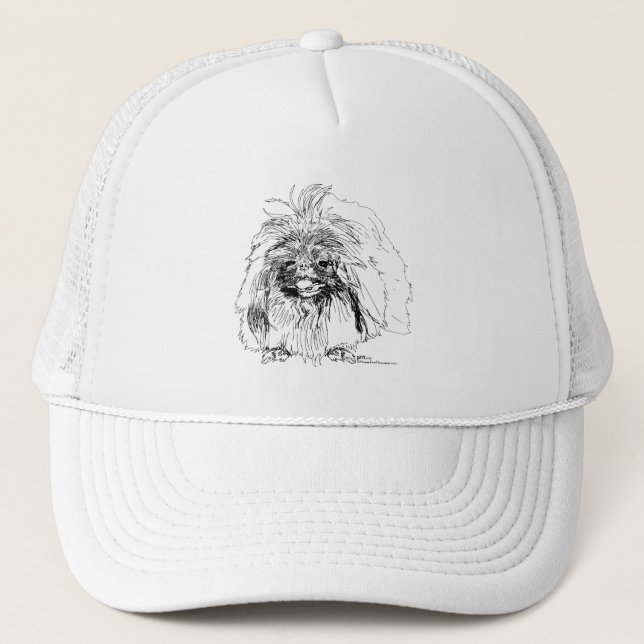 Gorra De Camionero Perro pequinés (Anverso)