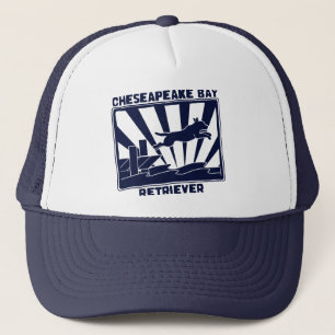 Gorra De Camionero Perro perdiguero de bahía de Chesapeake de salto