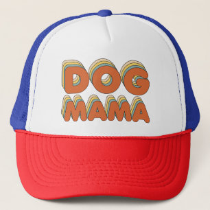 Gorra De Camionero Perro retro Mamá Perro divertido mamá