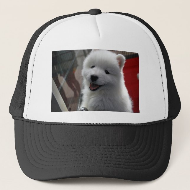 Gorra De Camionero Perro Samoyedo (Anverso)