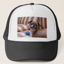 Gorra De Camionero Perro supercutto con su bola favorita