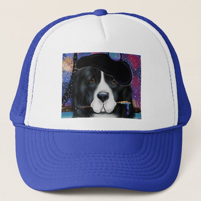 Gorra De Camionero Perro Terranova (Anverso)