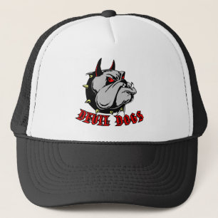 Gorra De Camionero Perros de diablo del bulldog