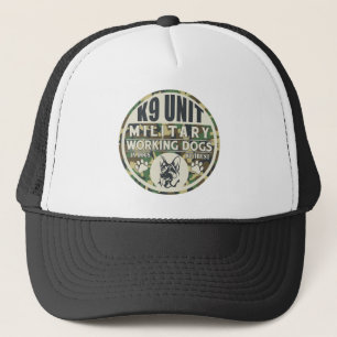 Gorra De Camionero Perros de trabajo militares de la unidad K9