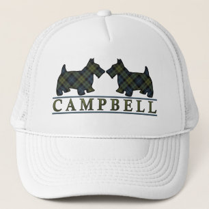 Gorra De Camionero Perros del escocés del tartán de Campbell del