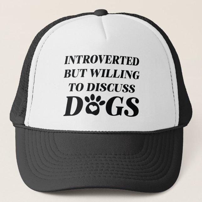 Gorra De Camionero Perros introvertidos (Anverso)