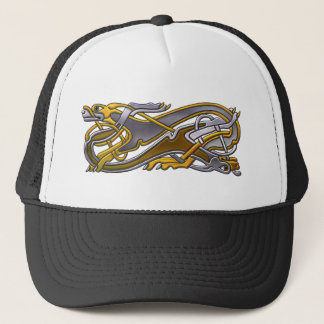 Gorra De Camionero Perros Knot 2 Celtic - oro y plata
