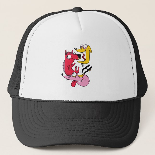 Gorra De Camionero Perros Locos (Anverso)