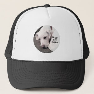 Gorra De Camionero Perros son mejores fotos de negro porcino blanco