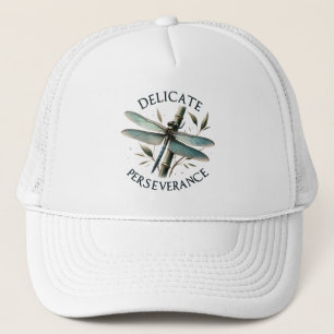 Gorra De Camionero Perseverancia Delicada - Dragonfly artístico