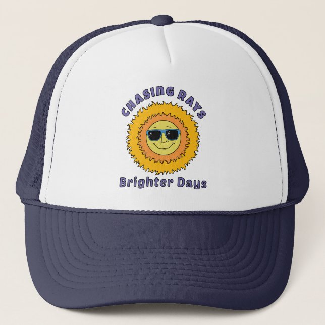 Gorra De Camionero Persiguiendo Rayos (Anverso)