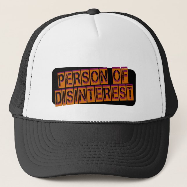 Gorra De Camionero Persona de desinterés (Anverso)