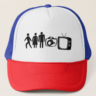 Gorra De Camionero Persona Mujer Cámara TV