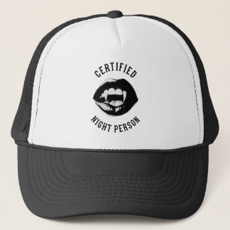Gorra De Camionero Persona nocturna certificada vampiro
