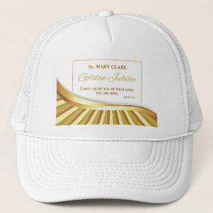 Gorra De Camionero Personalice, aniversario de oro de la vida religio
