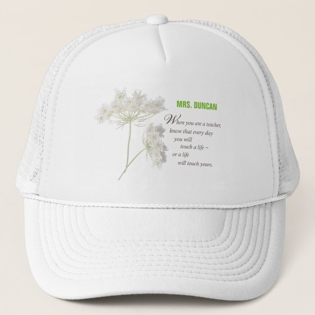 Gorra De Camionero Personalice, Día de Apreciación del Profesor Graci (Anverso)