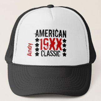 Gorra De Camionero Personalice el BLANCO ROJO V01 del NEGRO del
