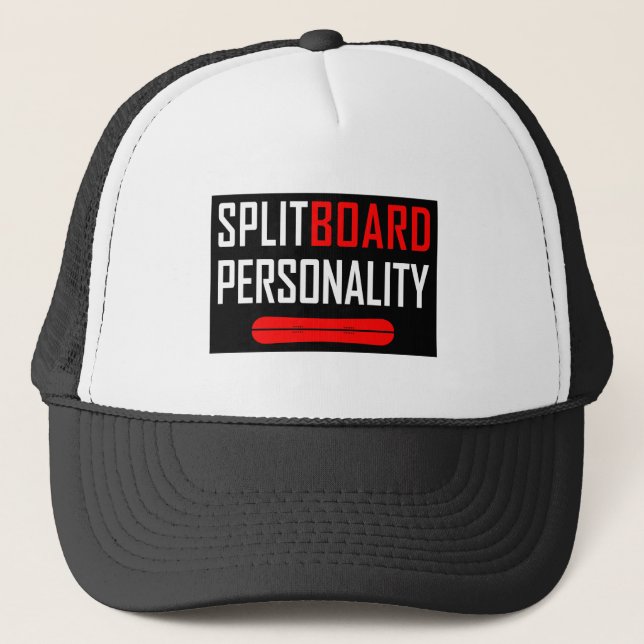 Gorra De Camionero Personalidad de Splitboard (Anverso)