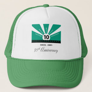 Gorra De Camionero Personaliza, 10º Aniversario de Empleado