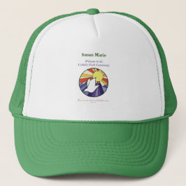 Gorra De Camionero Personaliza el nombre, RCIA Dove Circle en amarill