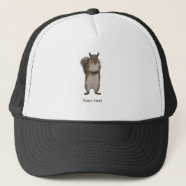 Gorra De Camionero Personaliza la ardilla linda "¿Tienes nueces?"