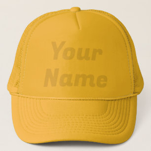 Gorra De Camionero Personalizable amarillo