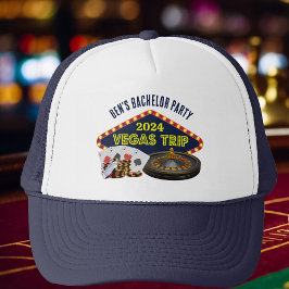 Gorra De Camionero Personalizable Bachelor Party Las Vegas Trip Casin
