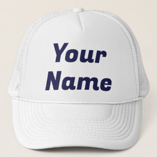 Gorra De Camionero Personalizable blanco y naval