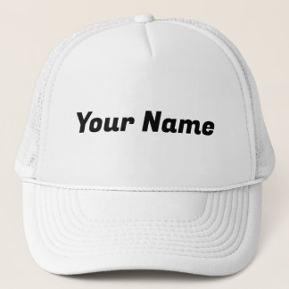 Gorra De Camionero Personalizable blanco y negro