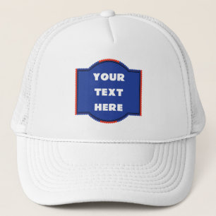 Gorra de camionero personalizable con insignia de