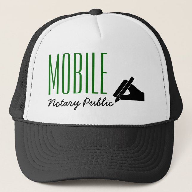 Gorra De Camionero Personalizable de bolígrafo móvil de notario públi (Anverso)