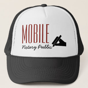 Gorra De Camionero Personalizable de bolígrafo móvil de notario públi