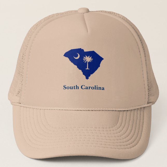 Gorra De Camionero Personalizable de Carolina del Sur (Anverso)