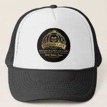 Gorra de camionero personalizable de gatería persa