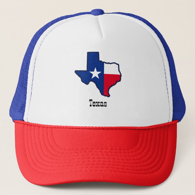 Gorra De Camionero Personalizable de Texas (Anverso)