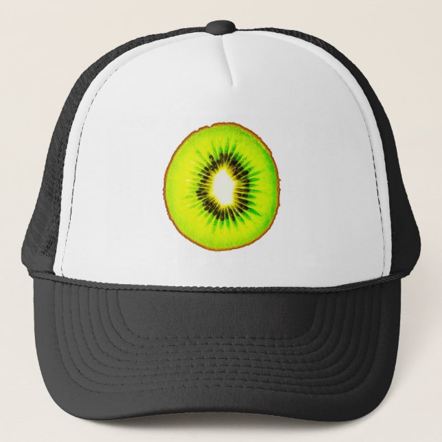 Gorra De Camionero personalizable de un kiwi (Anverso)