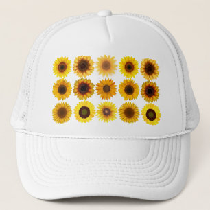 Gorra De Camionero Personalizable del Sunflower Collage