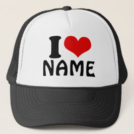 Gorra De Camionero Personalizable Día de San Valentín Amo Personaliza